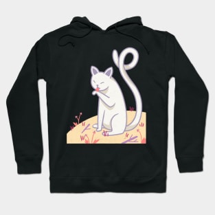 Koko the white cat Hoodie